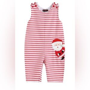 LiL Cactus Striped Santa Overalls